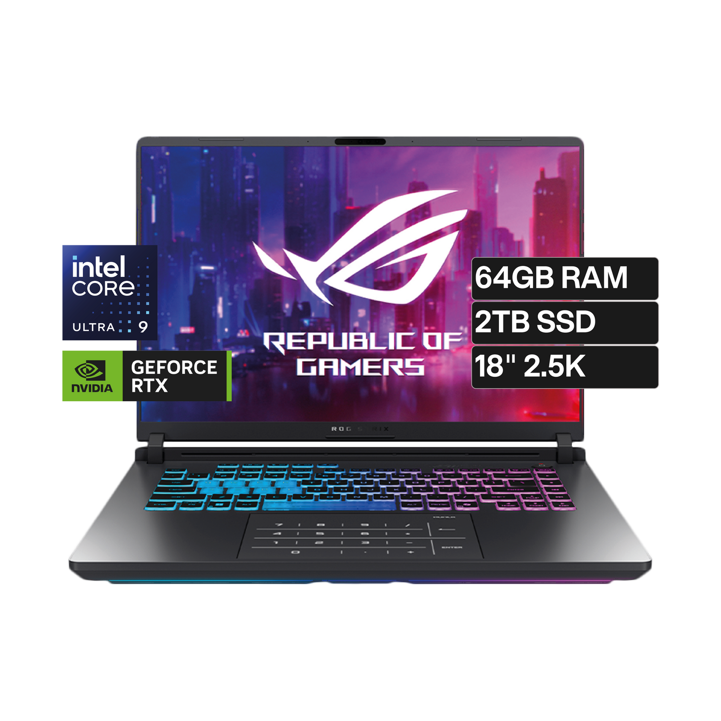 ASUS ROG STRIX SCAR 18 G835LX-SA119W-CU9-64GB-2TB-V24GB-W11-18i