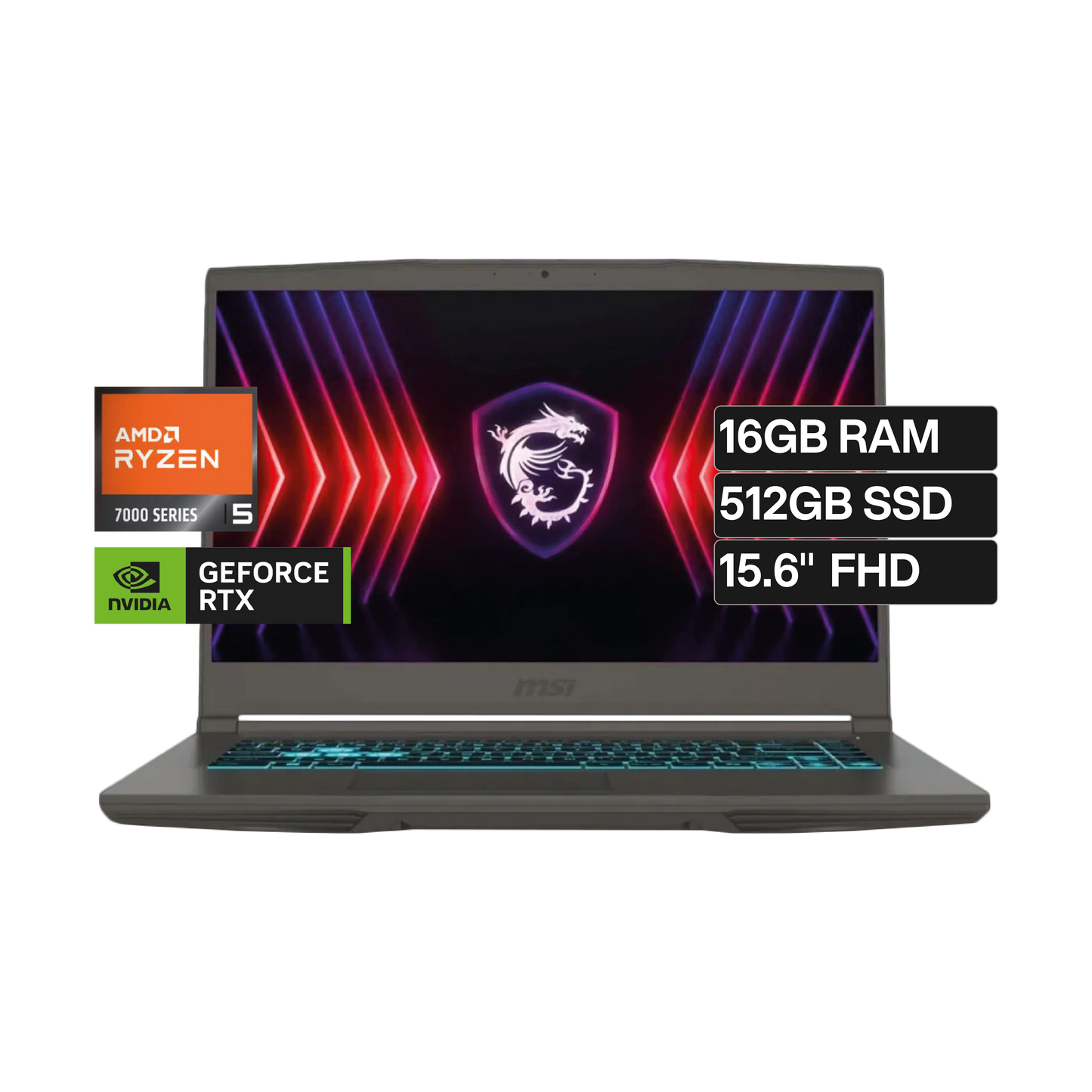 MSI MSI Thin B7VE R5-7535HS RTX4050 16GB 512GB
